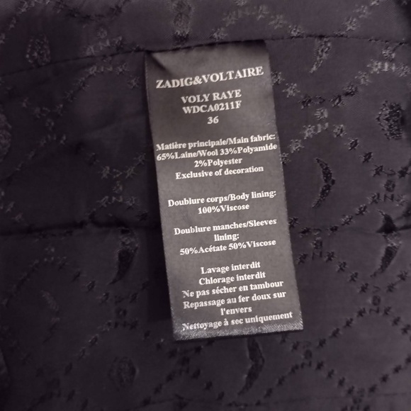 Zadig & Voltaire Voly Raye Deluxe Jacket - Picture 5 of 11